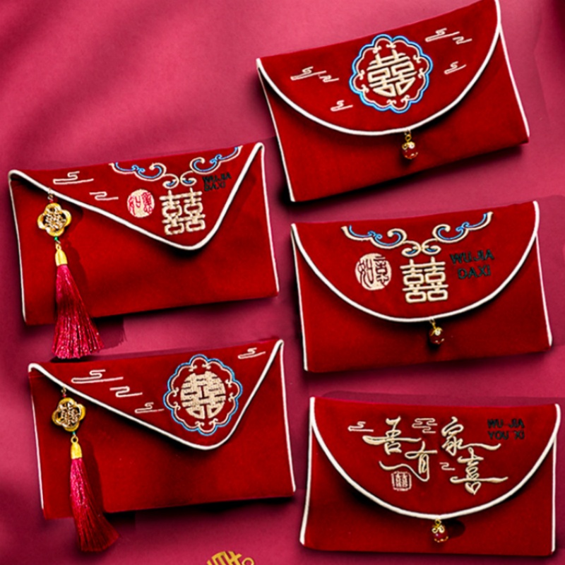 Wedding Envelopes - 1 stuks meerdere patronen bruiloft rode
