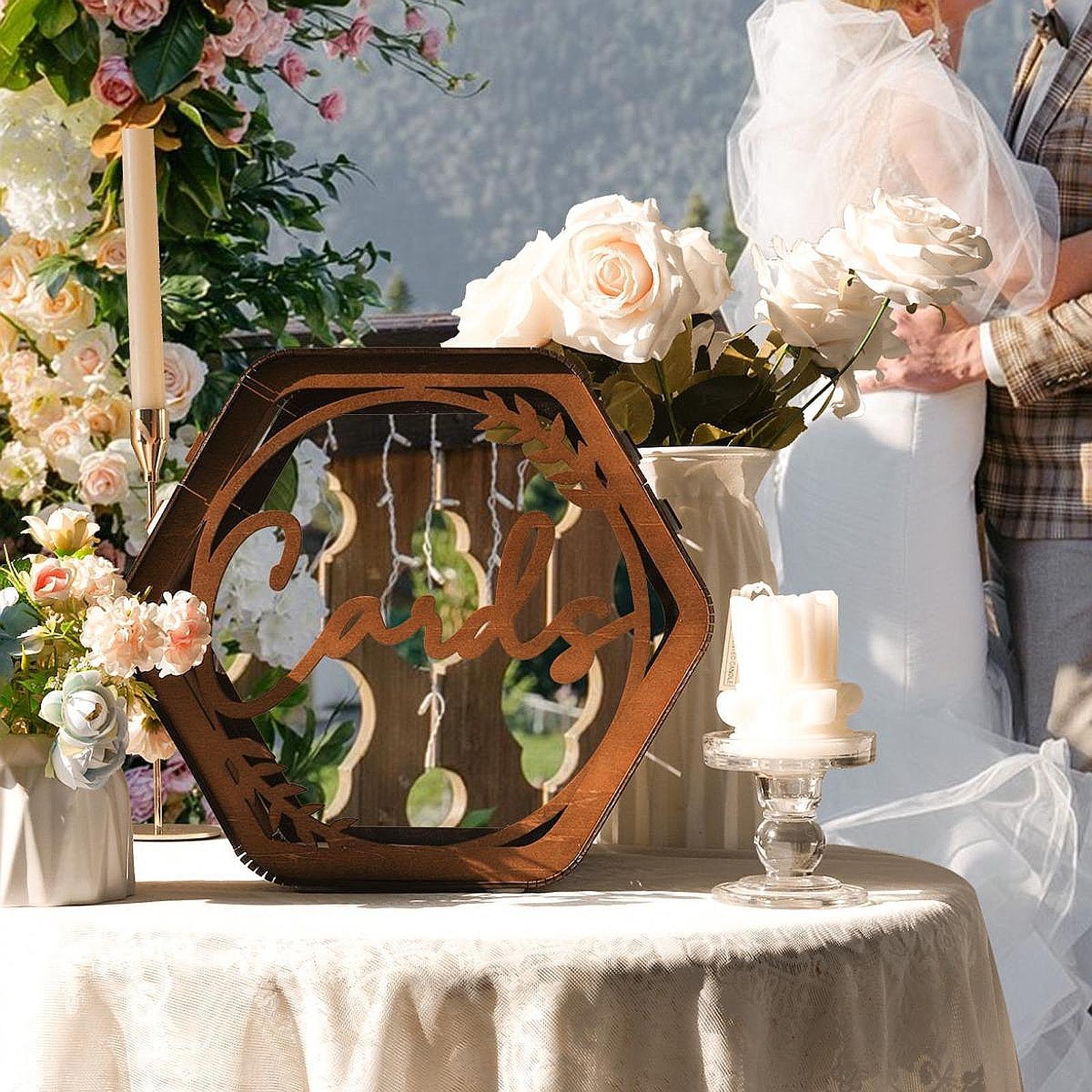 Wedding Card Box - Bruiloft kaartenbox envelop geldbox centerpiece rustieke