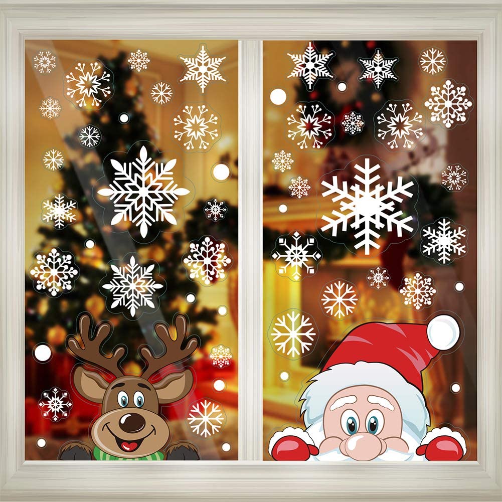 Kerstvensterstickers, statisch - Wedding/Event Supply Store recensie en prijs