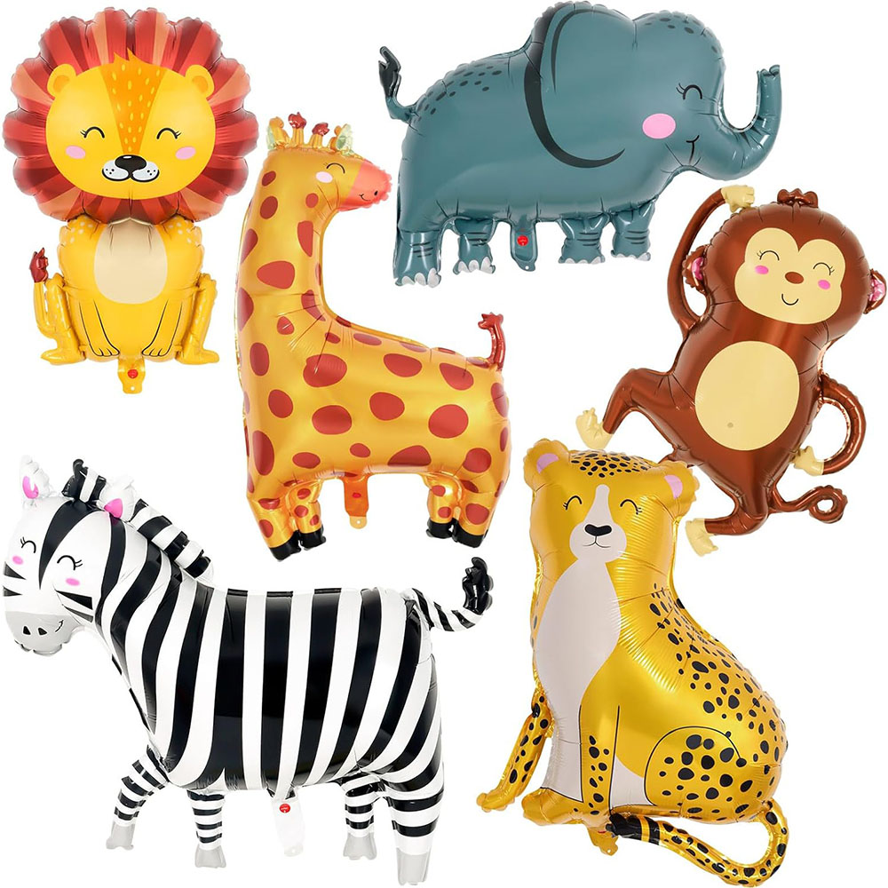 6-delige jungle wild dier alum - Wedding Zoo recensie en prijs