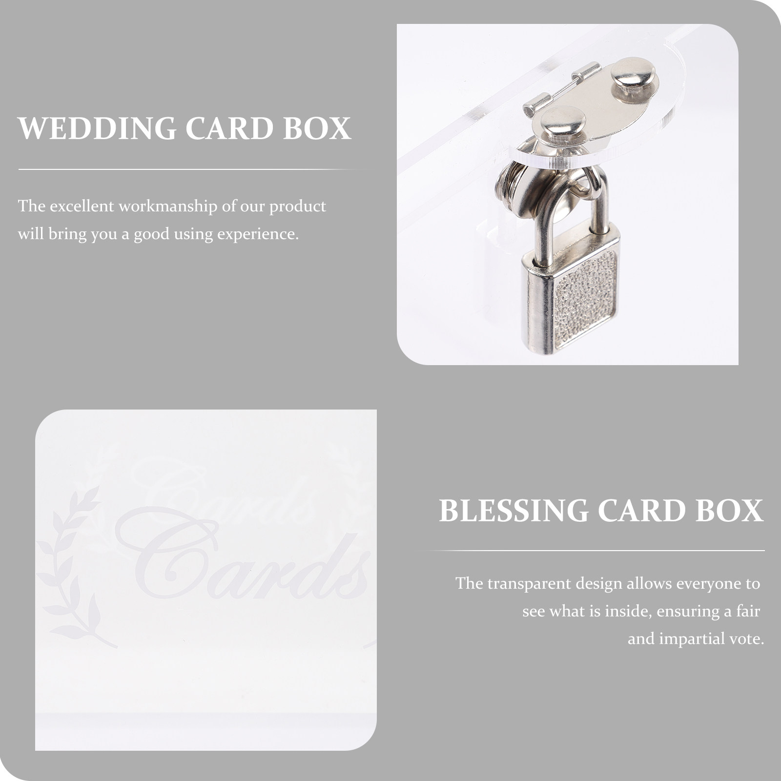 Acryl transparante doos voor h - Wedding Card Box recensie en prijs